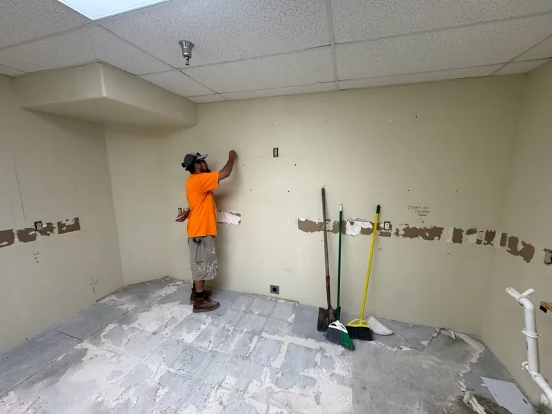 Old sink wall torn out - Extreme Maintenance, Bullhead City AZ
