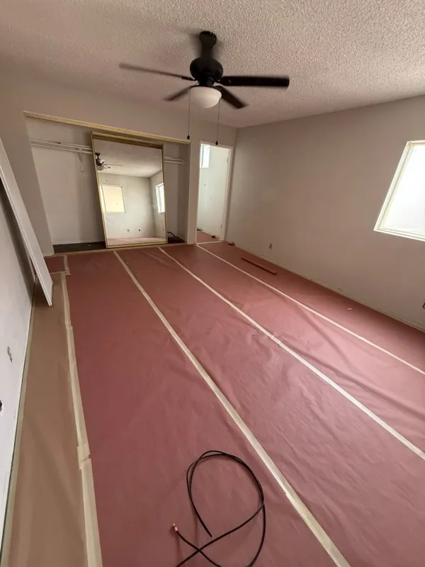 Bedroom prepped for work - Extreme Maintenance, Bullhead City AZ