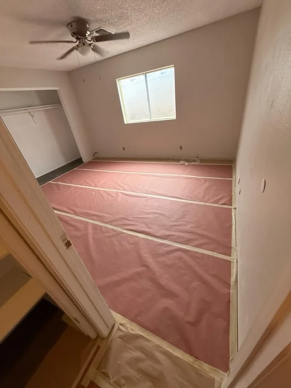 Room prepped and protected - Extreme Maintenance, Bullhead City AZ