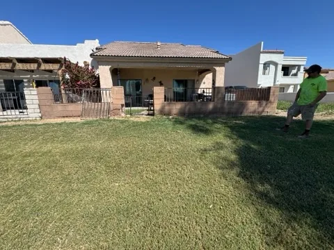 Backyard wall stucco job - Extreme Maintenance, Bullhead City AZ